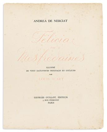 Icart, Louis (1888-1950) & Andrea de Nerciat (1739-1801) Félicia ou Mes Fredaines.